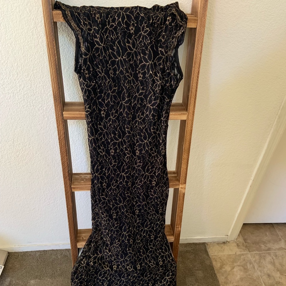 Formal black & gold dress